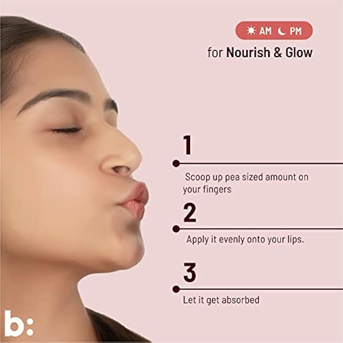 Biocule GLOW LIP BALM FOR SOFT, SUPPLE & GLOWING PINK LIPS | RICH MOISTURIZER FOR DRY & CHAPPED LIPS | WITH SQUALANE, OMEGA & VITAMIN E FROM OLIVES & ALMONDS | STRAWBERRY FLAVOR | NATURAL, 12G PINK - Image 4